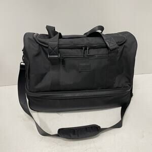 Calpak “Stevyn” Duffel Bag Black 19" TSA Travel Carry On W/ Shoe Compartment